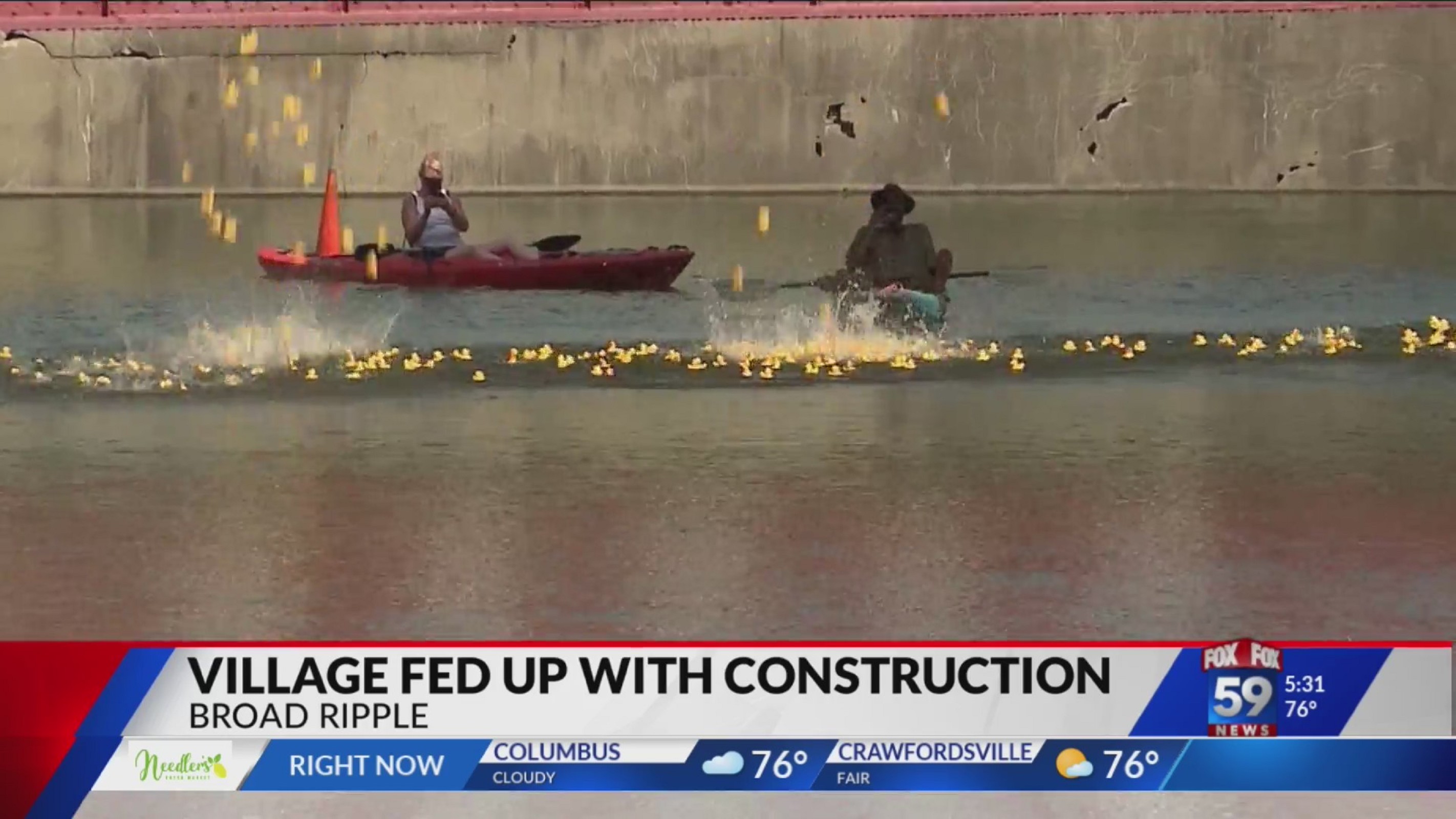 Broad Ripple duck races kick off as third straight summer of construction in the village looms