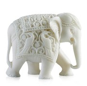 Marble animal statue White Marble Elephant Statue 