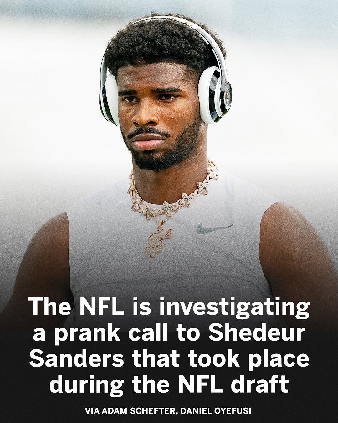 The NFL is looking into how Shedeur Sanders’ private phone number was leaked and used for a prank call during Day 2 of t...