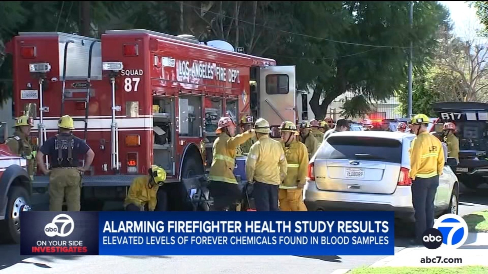 Elevated levels of 'forever chemicals' found in blood of some firefighters who battled LA wildfires