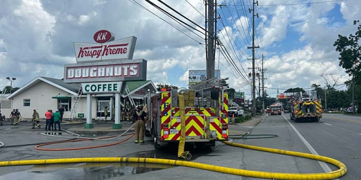 Bardstown Road Krispy Kreme Doughnuts damaged by fire