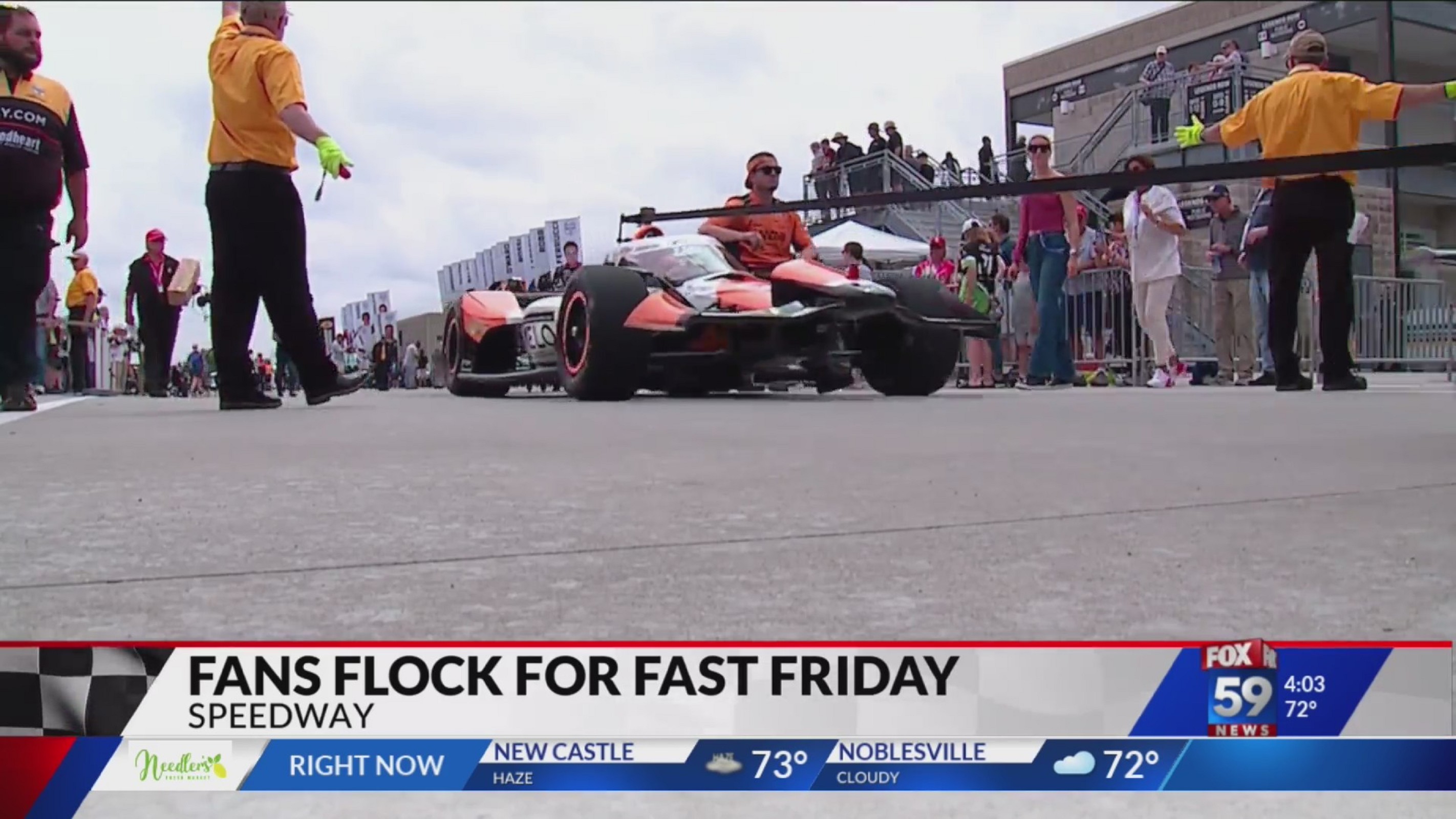 Fans flock to Indianapolis Motor Speedway for Fast Friday