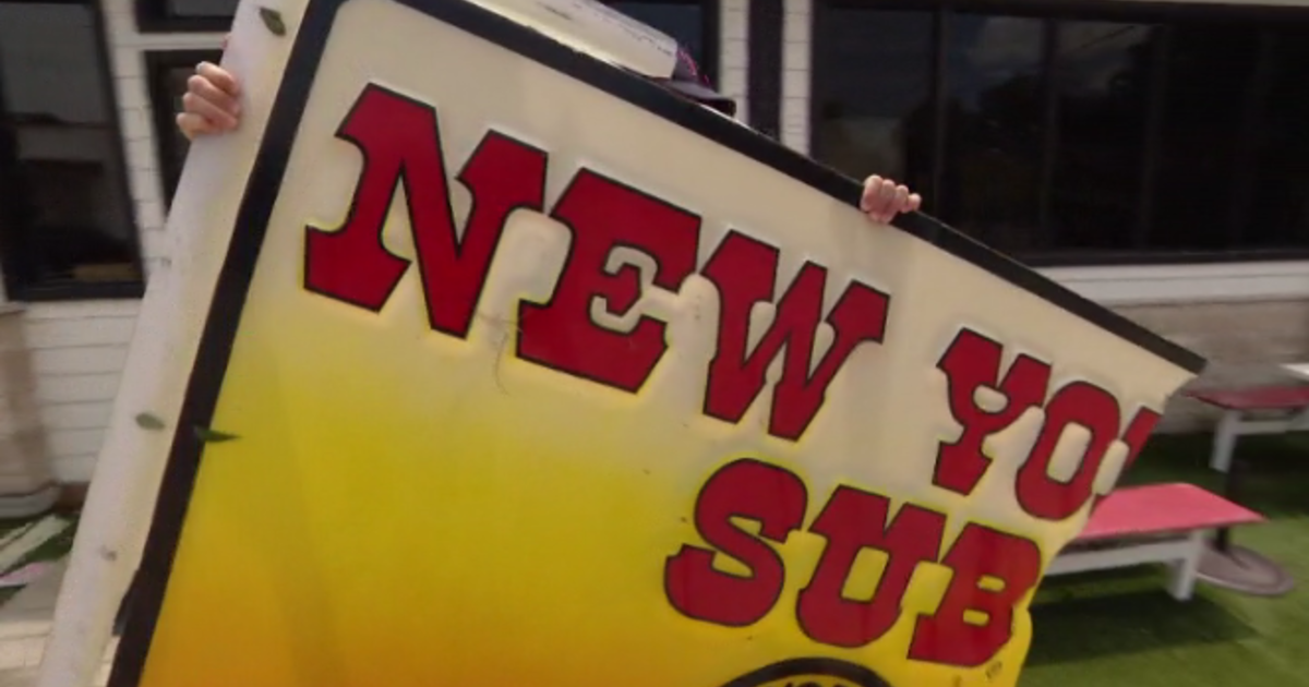 Iconic University Park New York Sub sign falls to storms after standing 50 years strong