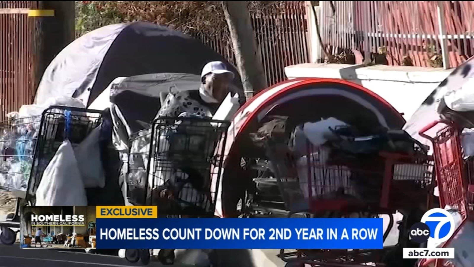 Homeless population in LA County down for second year in a row, preliminary data shows