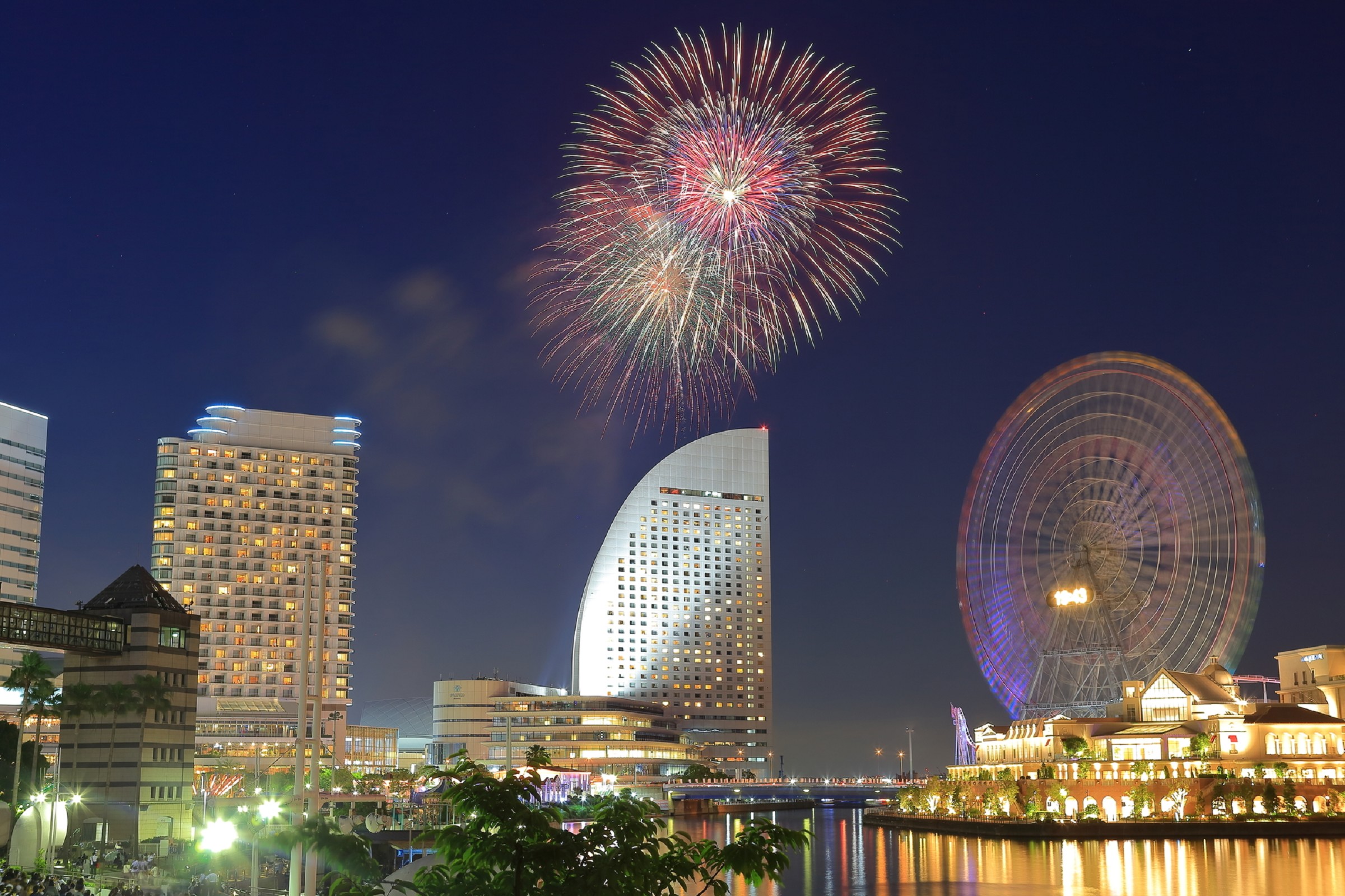 Yokohama is throwing a festival this weekend with Bon-odori parties and fireworks