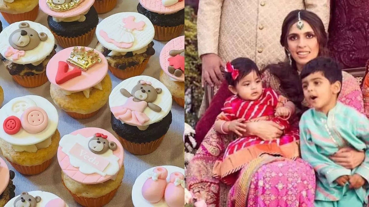 Customised Cupcakes And More, Akash Ambani And Shloka Celebrate Daughter Veda's First Birthday In Mumbai