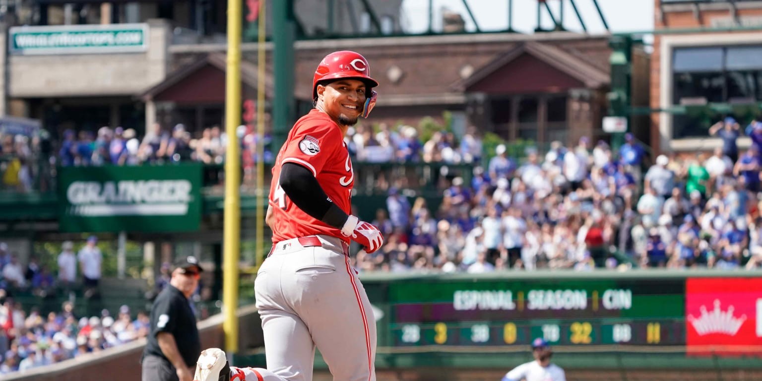 Espinal's pinch-hit HR helps Reds end tough May on high note