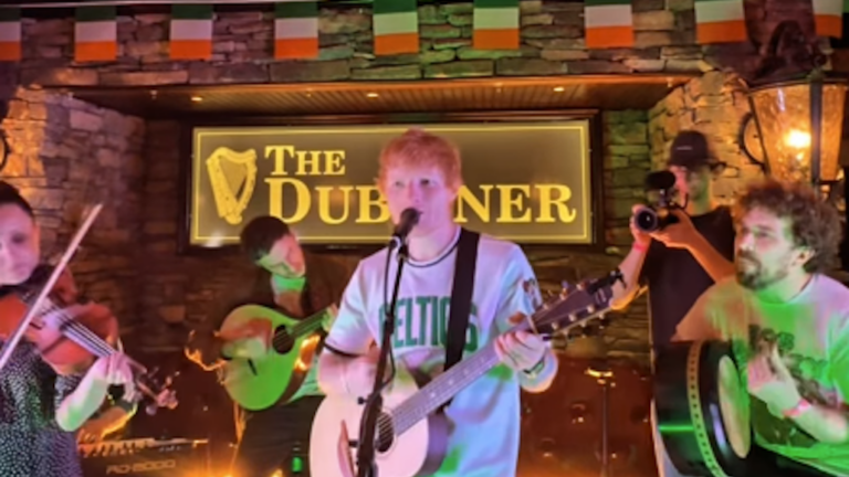 ‘Meet me in the pub tonight’: Ed Sheeran plays surprise St. Patrick’s Day show in Boston