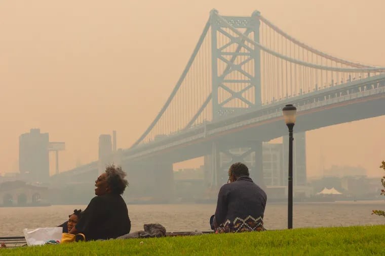 Wildfire smoke is brewing in Canada, and some of that may make a return visit to Philly this summer
