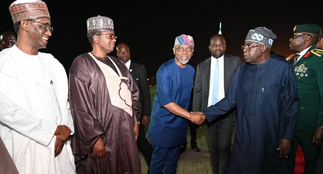 JUST IN: Tinubu returns to Abuja after UK, France trip