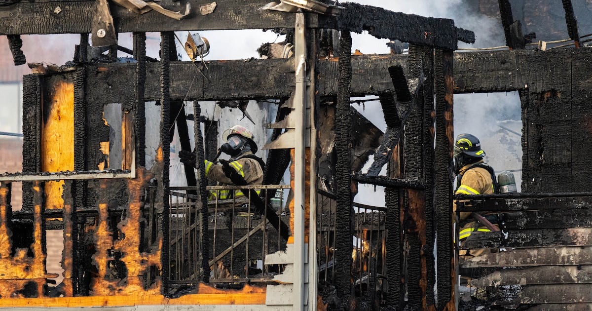 4 people rescued from burning vacant building in Spenard